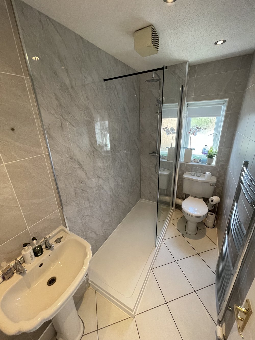 GREY MARBLE PVC WALL PANEL 10MM 2400X1000MM FF10-GM