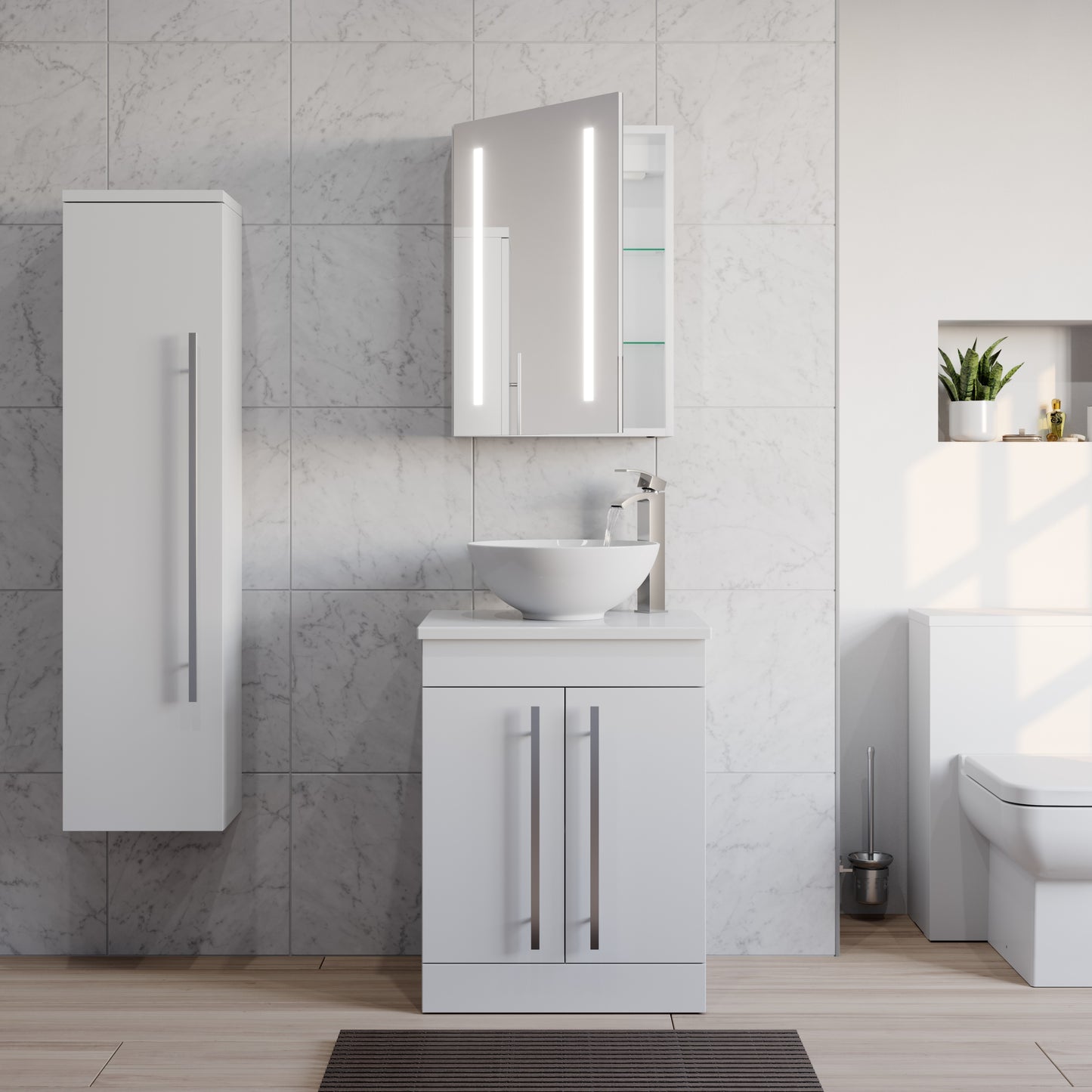 SPECTRUM 700X500MM LED MIRRORED CABINET MIR102