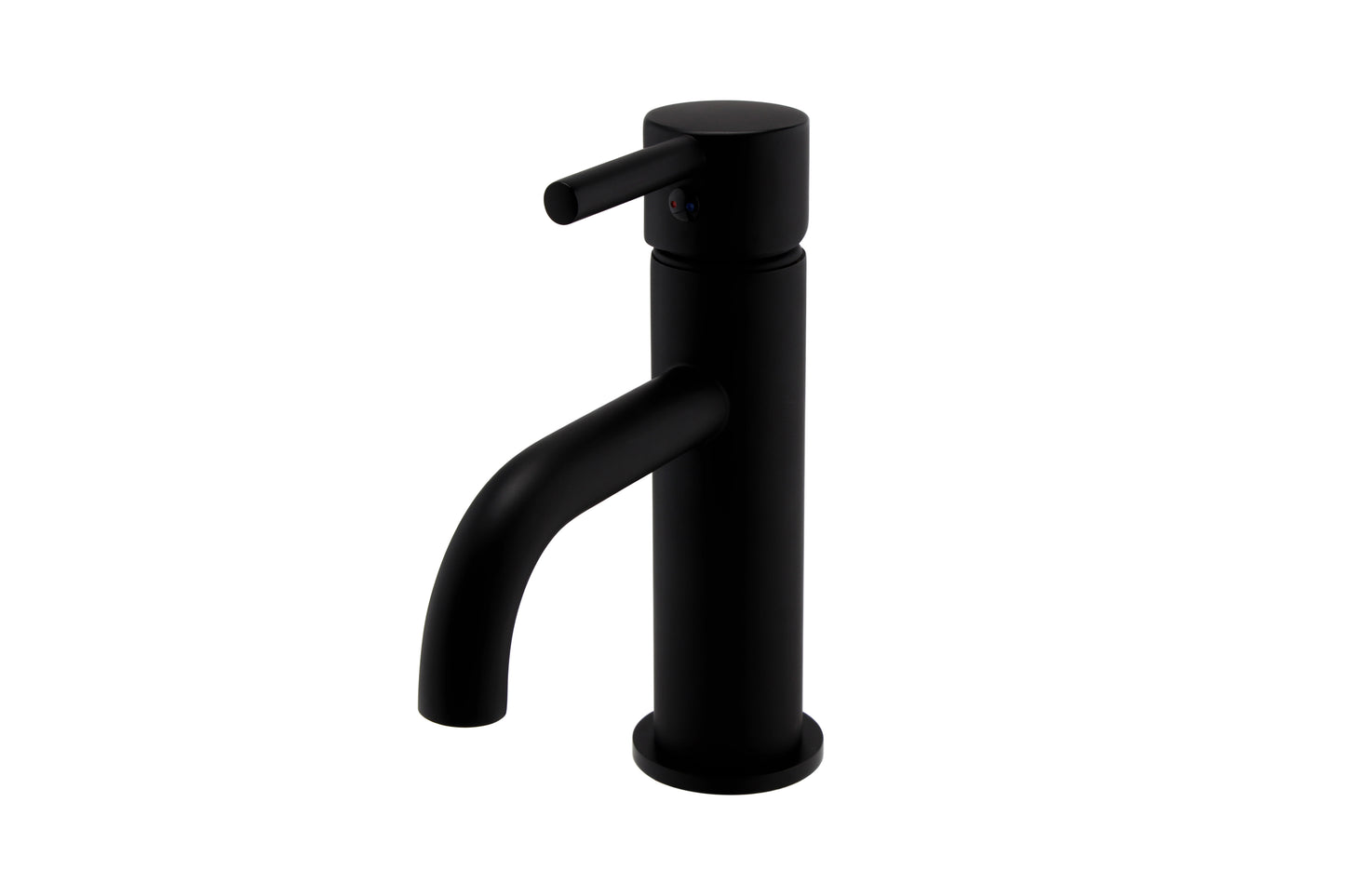 NERO ROUND MONO BASIN MIXER MATT BLACK TAP150NR