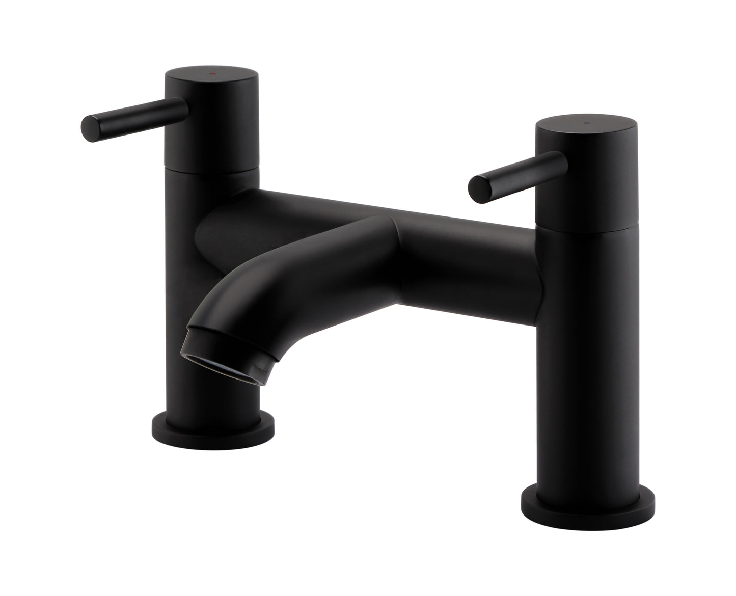 NERO ROUND BATH FILLER MATT BLACK TAP151NR