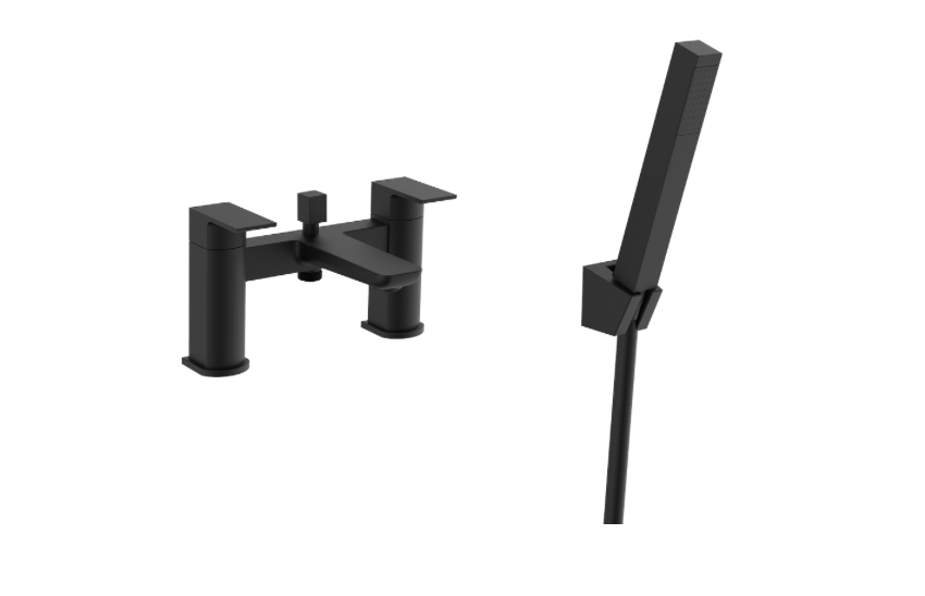 KOLT BATH SHOWER MIXER MATT BLACK TAP315KBL