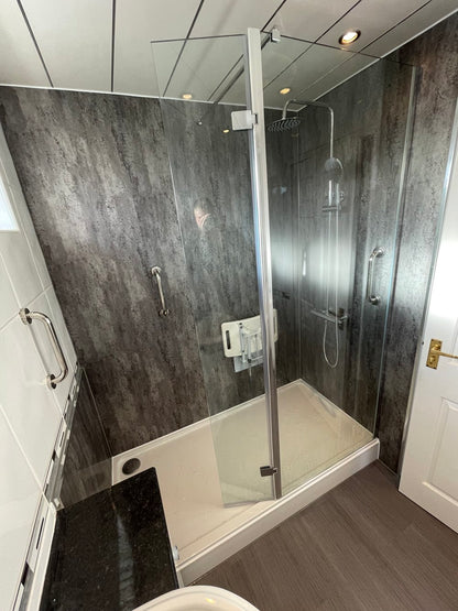 SILVER RETRO METALLIC PVC WALL PANEL 10MM 2400X1000MM FF10-GRM